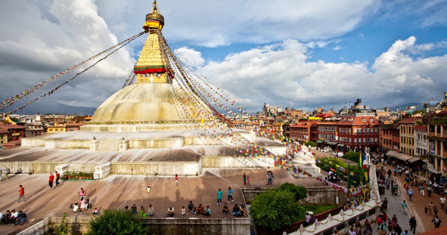 Der grosse Stupa von Bodnath, Nepal